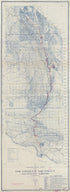 Topographic Map of the Los Angeles Aqueduct and Adjacent Territory in 1908 by Relic Map Company