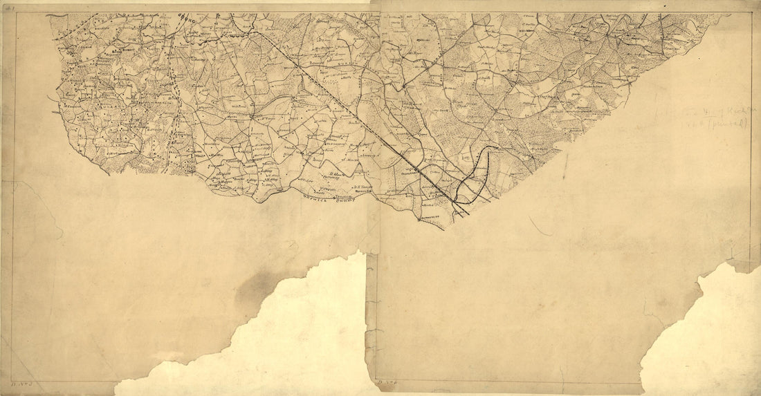 This old map of Map of Part of Prince George County, Virginia. from 1864 was created by  Confederate States of America. Army. Department of Northern Virginia. Chief Engineer&