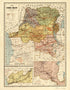 Carte Du Congo Belge 1896 by Relic Map Company