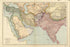A Map of the Countries Between Constantinople and Calcutta : Including Turkey In Asia, Persia, Afghanistan and Turkestan 1912 by Relic Map Company