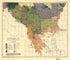 Ethnographic Map of the Balkan Peninsula 1918 by Relic Map Company