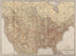 Rand McNally New Official Railroad Map of the United States and Southern Canada in 1920 by Relic Map Company