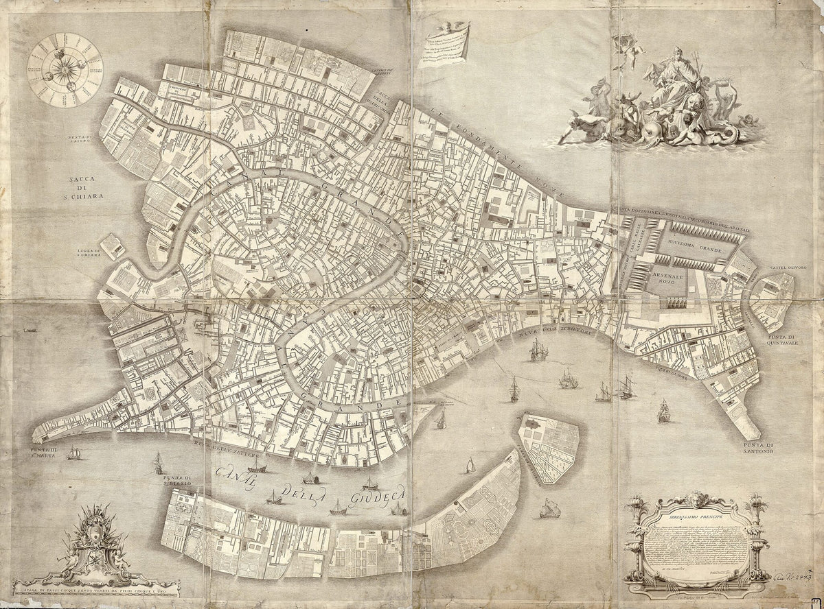 Iconografica Rappresentatione Della Inclita Città Di Venezia Consacrata Al Reggio Serenissimo Dominio Veneto in 1729 by Relic Map Company