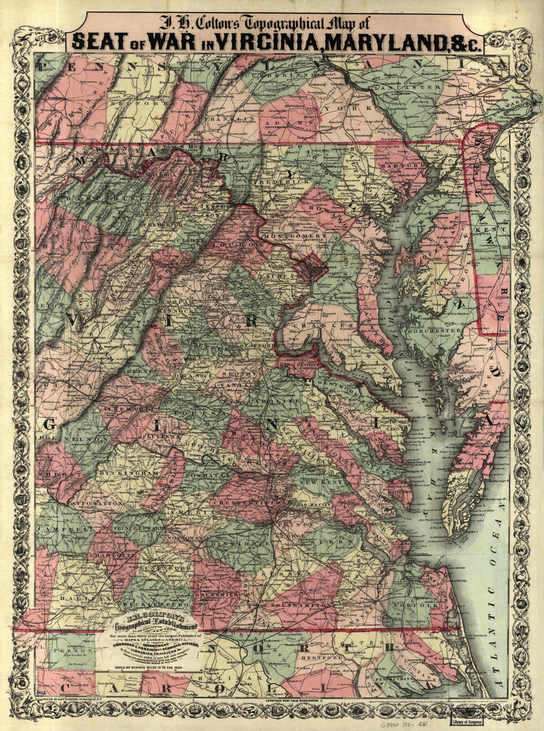 This old map of J.H. Colton&