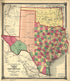 County Map of Texas, and Indian Territory 1875 by Relic Map Company