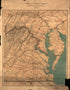Map of Eastern Virginia, Map of Eastern Virginia in 1862 by Relic Map Company