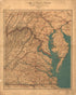 Map of Eastern Virginia in 1862 by Relic Map Company