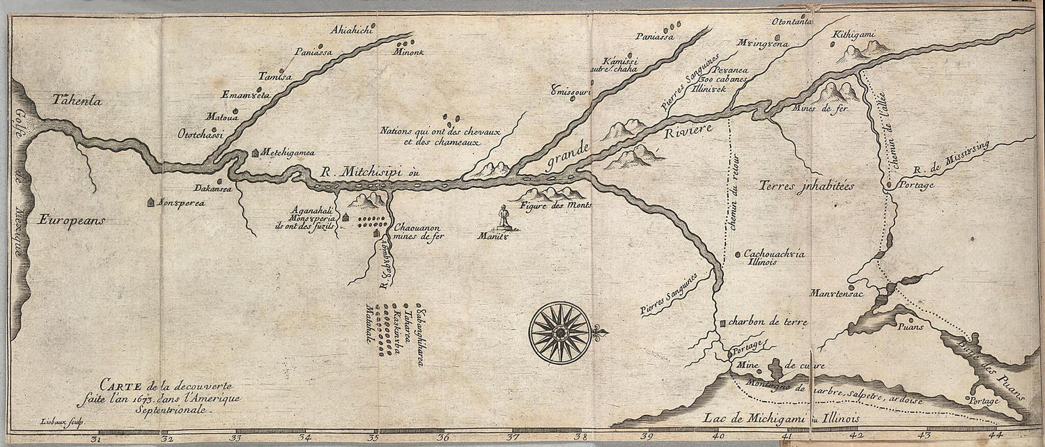 This old map of Carte De La Decouverte Faite L&