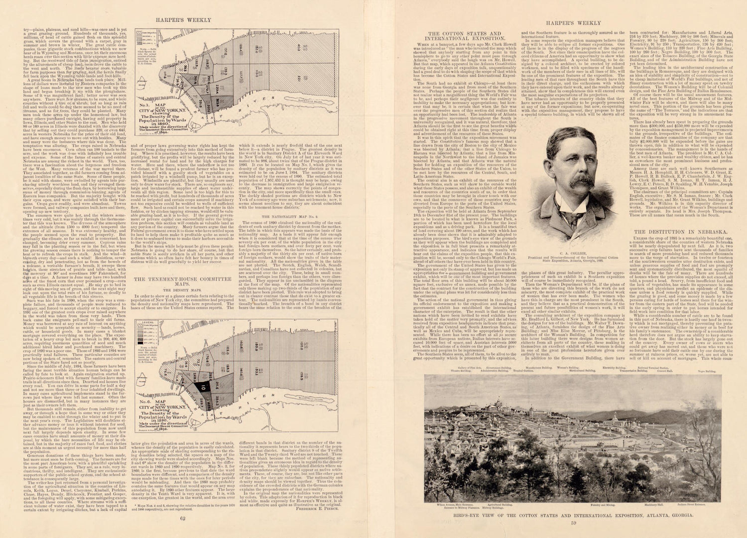 This old map of House Committee Maps from 1894 was created by F. E. (Frederick Erastus) Pierce in 1894