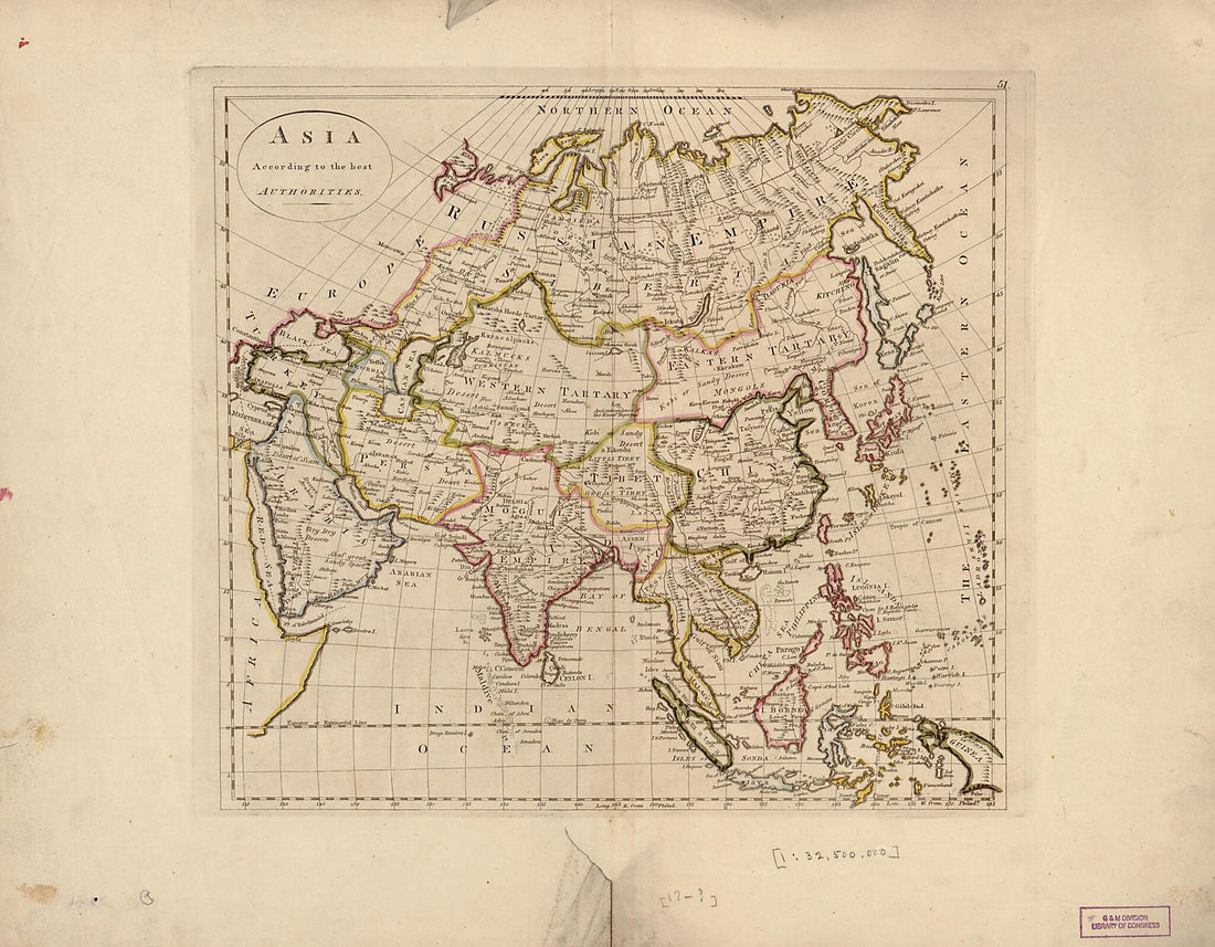 This old map of Asia According to the Best Authorities from 1814 was created by Mathew Carey in 1814
