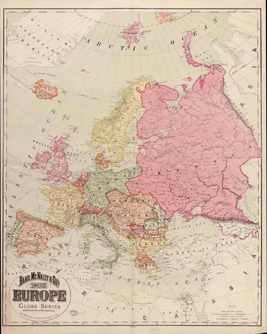 This old map of Rand, McNally &amp; Co.&