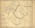 Map of the Practicable Routes of a Canal from Baltimore to the Potomak 1838 by Relic Map Company