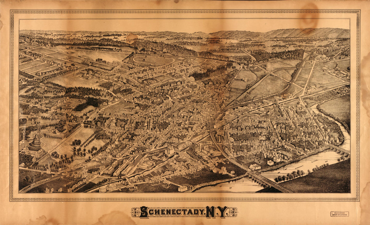 Schenectady, New York 1882 by Relic Map Company