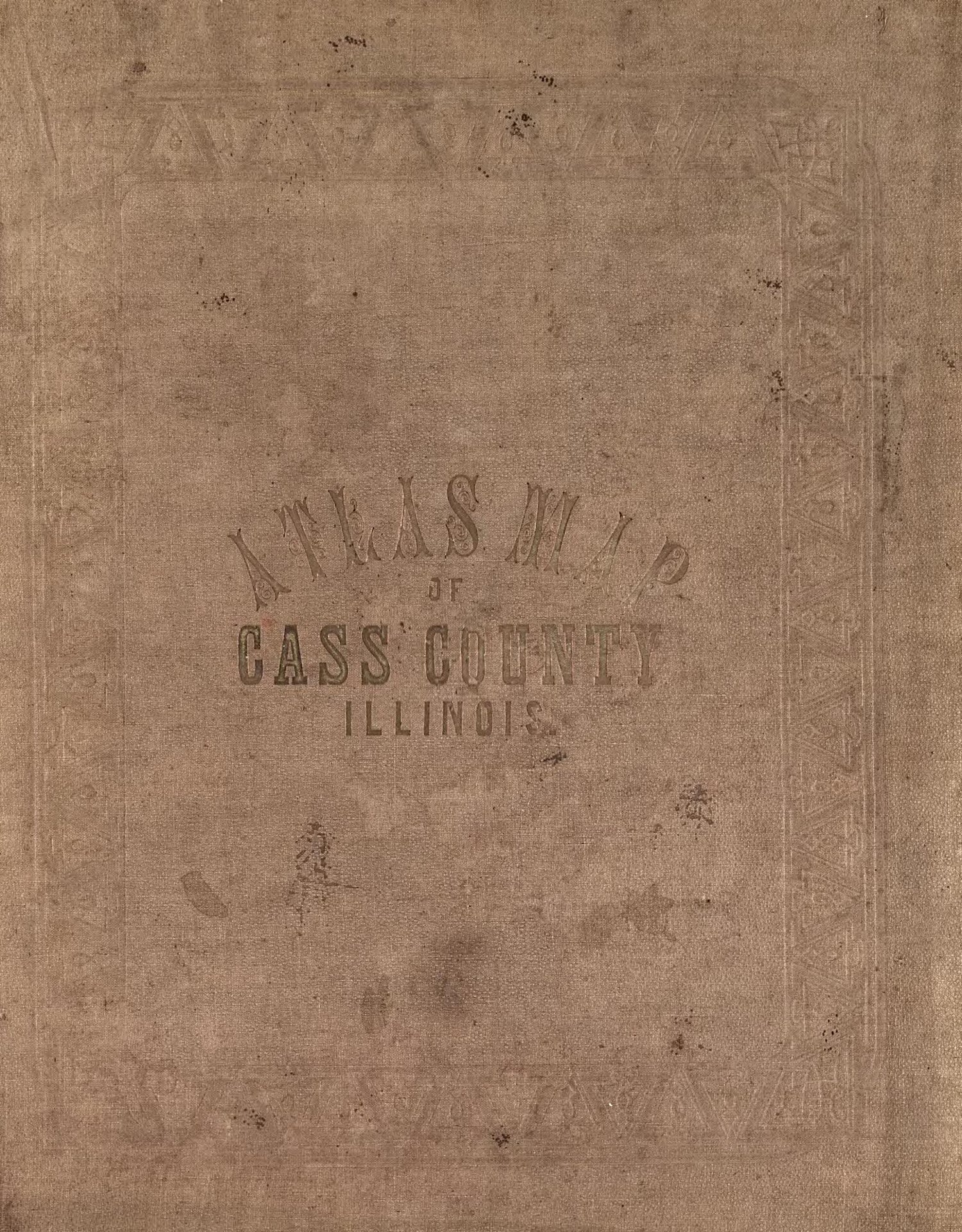 This old map of Illustrated Atlas Map of Cass County, Illinois : Carefully Compiled from Personal Examinations and Surveys. (Atlas Map of Cass County, Illinois) from 1874 was created by  W.R. Brink &amp; Co in 1874