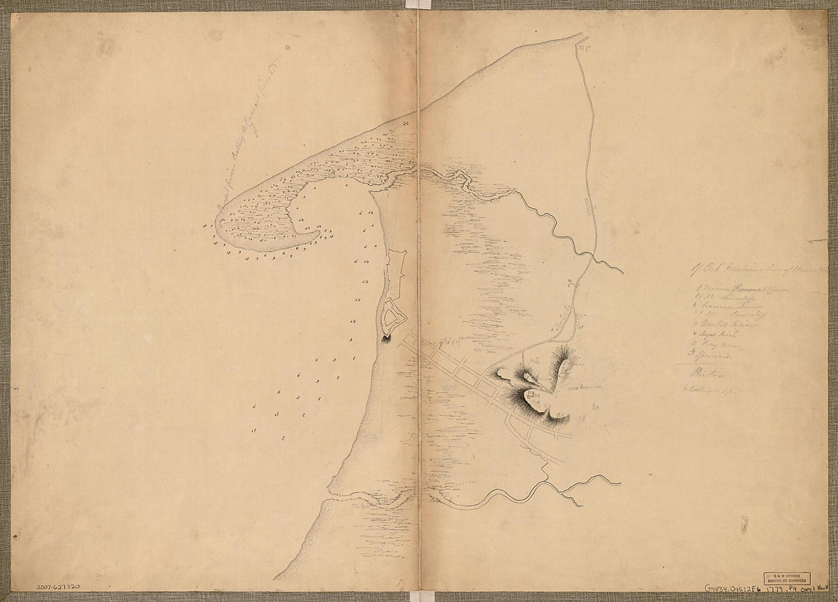 Puerto De Omoa Honduras 1779 by Relic Map Company