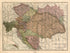 Hungary (McNally Indexed Pocket Map of Austria-Hungary) 1906 by Relic Map Company
