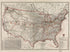 Map of Principal Transportation Lines of the United States 1921 by Relic Map Company