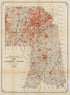 Map Showing Progress of Allotment In Cherokee Nation 1903 by Relic Map Company