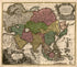 Asiae Recentissima Delineatio, Qua Status Et Imperia Totius Orientis Unacum Orientalibus Indiis Exhibentur in 1700 by Relic Map Company