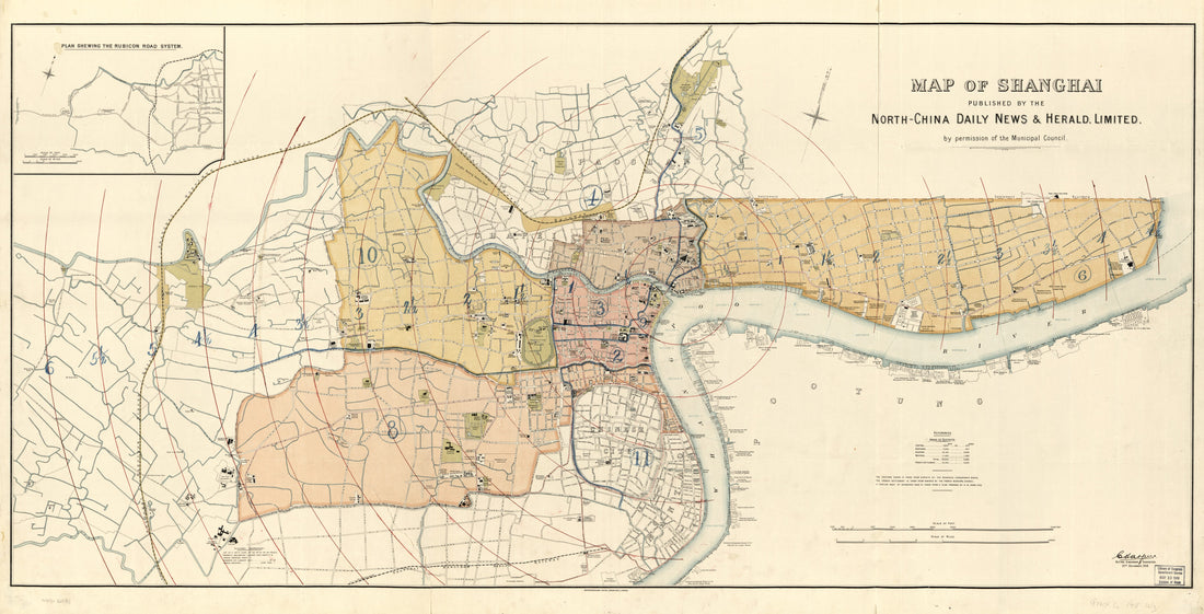 This old map of Map of Shanghai from 1918 was created by  Waterlow and Sons in 1918