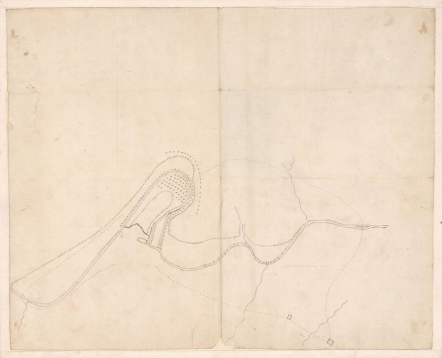 This old map of Plan of Bend and Breast Works of Tohopeka, the Battle of the 27th March from 1814 was created by  in 1814