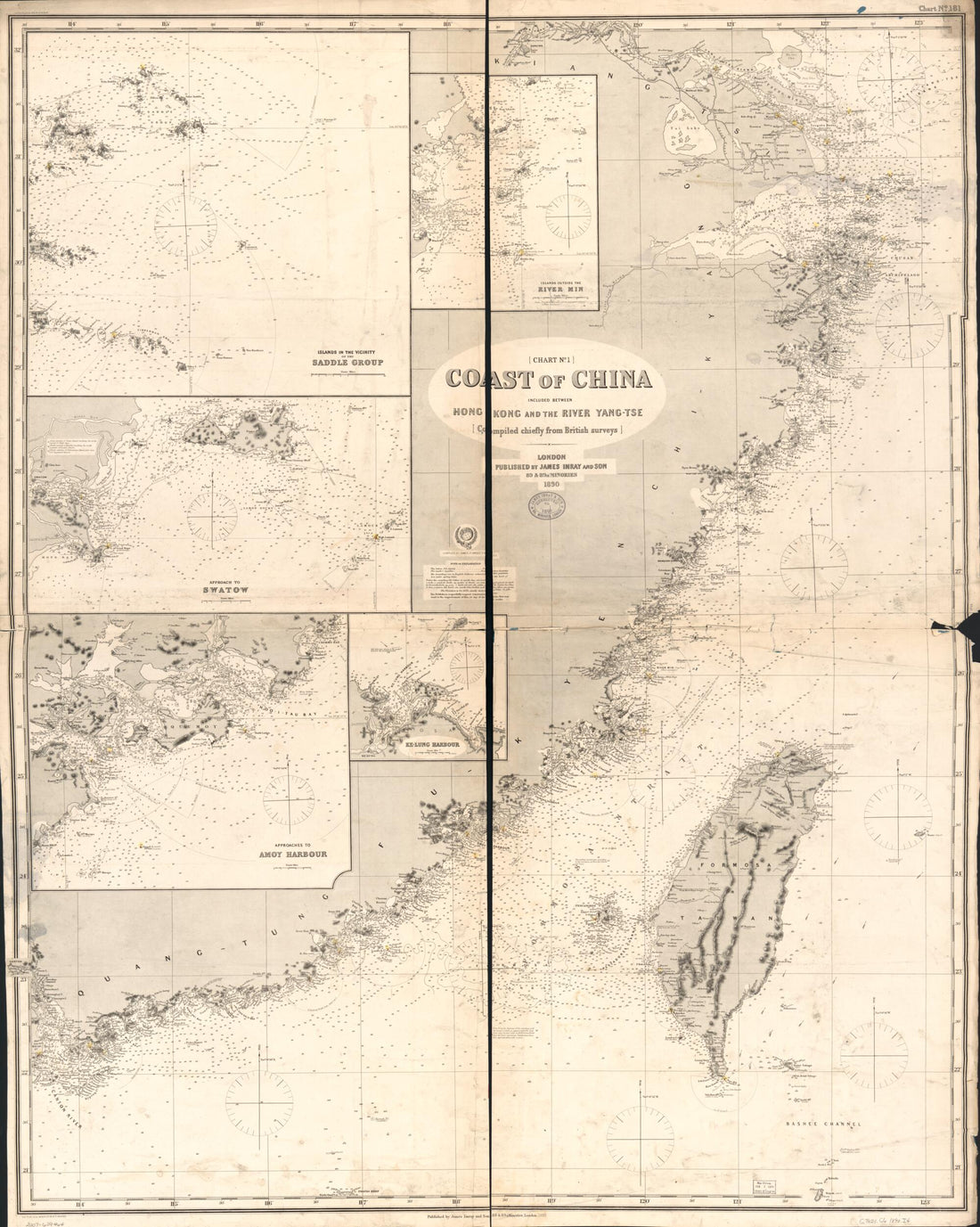 This old map of Tse (Tse) from 1889 was created by James Imray in 1889