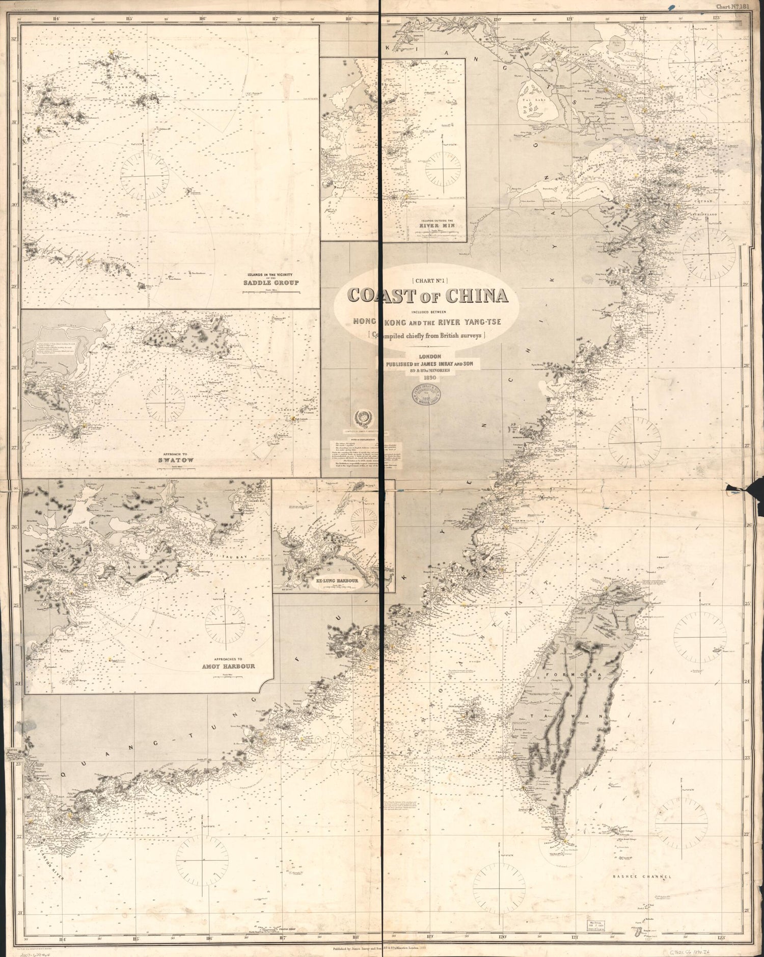 This old map of Tse (Tse) from 1889 was created by James Imray in 1889