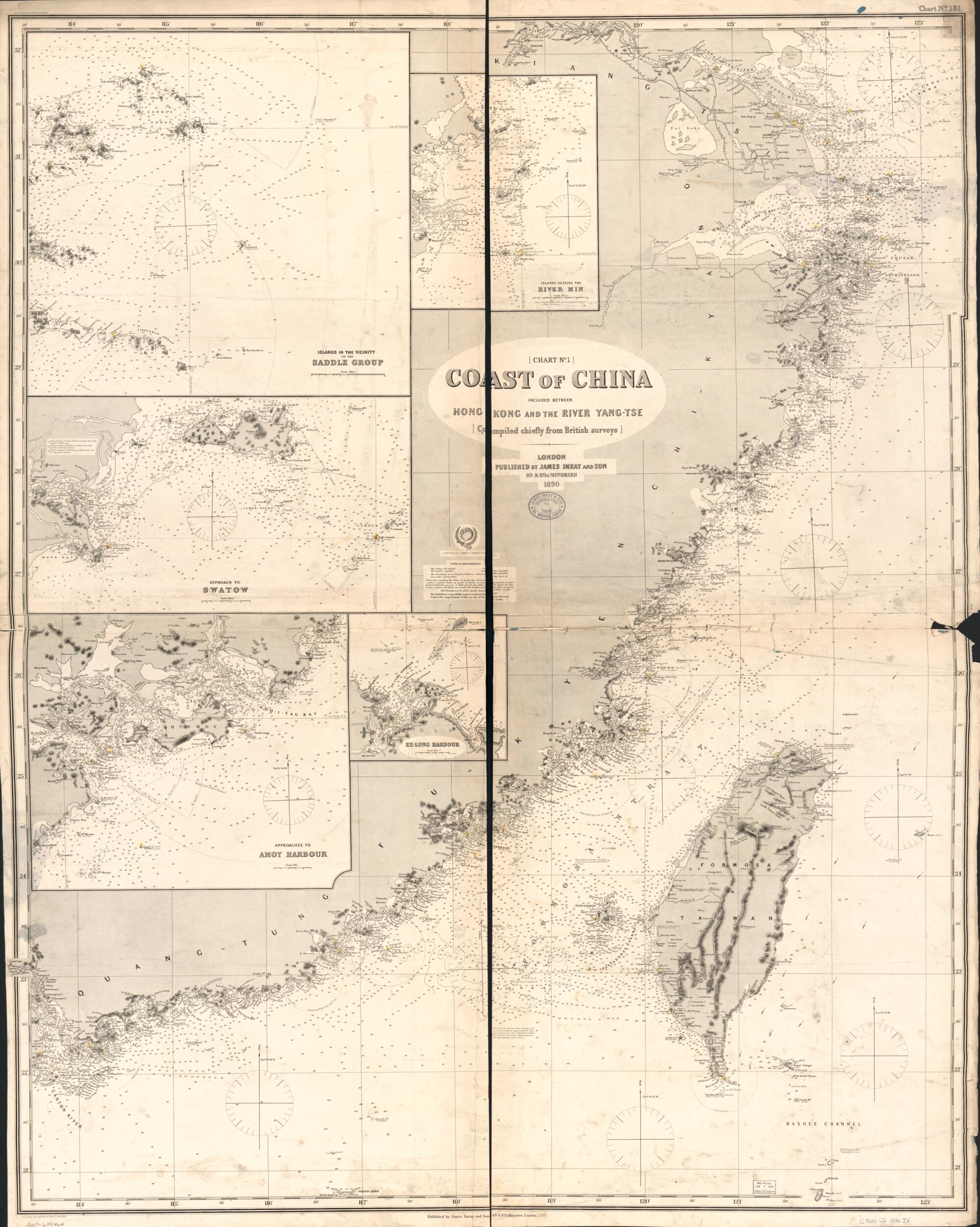 This old map of Tse (Tse) from 1889 was created by James Imray in 1889