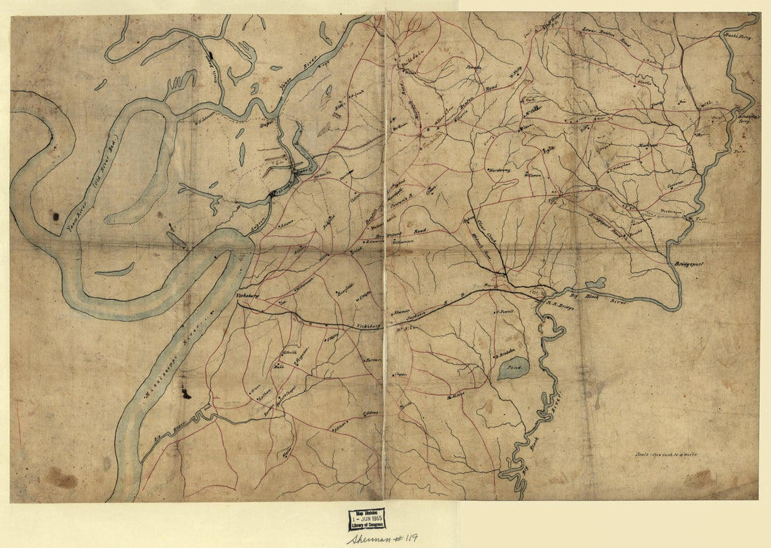 This old map of Map of the Environs of Vicksburg, Mississippi, from 1863 was created by  in 1863