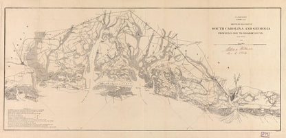 Sketch of Sea Coast of South Carolina and Georgia from Bull&