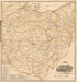 Railroad Map of Ohio (Ohio Railway Map) 1895 by Relic Map Company