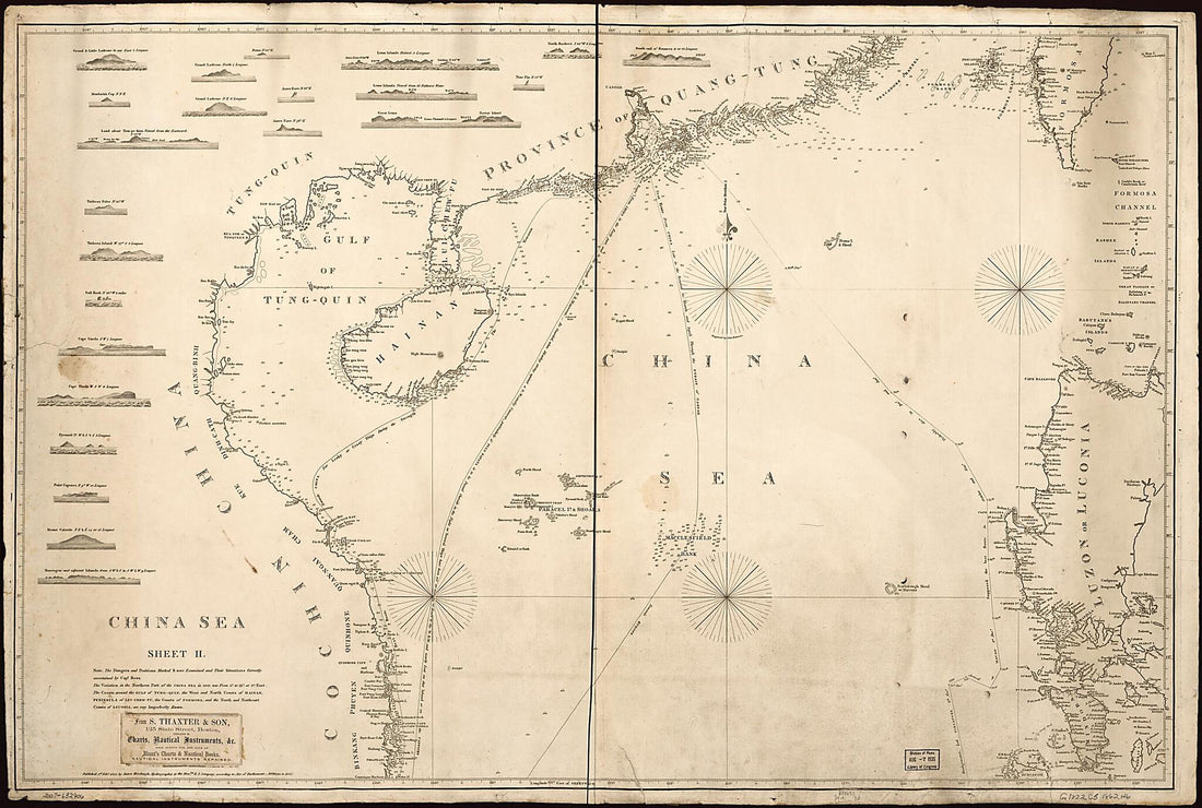 This old map of China Sea : Sheet II from 1823 was created by James Horsburgh in 1823