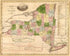 Map of the State of New York 1833 by Relic Map Company