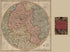 A New and Accurate Map of the Country for Twenty Five Miles Round the University of Oxford : Exhibiting All the Direct and Cross Roads, the Hills, Vales, Woods, Rivers, Canals, Towns, Villages, Hamlets, Parks, and Seats of the Nobility & Gentry : from... by Relic Map Company