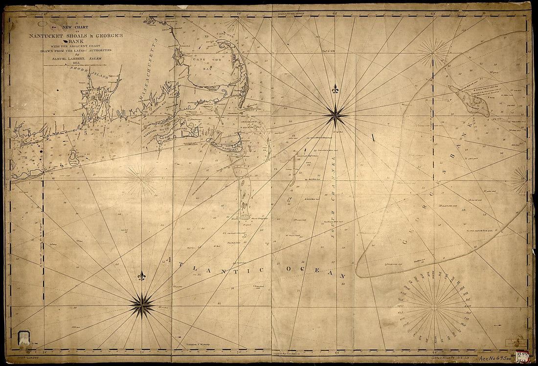 This old map of A New Chart of Nantucket Shoals &amp; George&