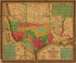 New Map of Texas : With the Contiguous American & Mexican States 1835 by Relic Map Company