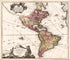 Totius Americae Septentrionalis Et Meridionalis Novissima Repraesentatio Quam Ex Singulis Recentium Geographorum Tabulis Collecta Luci Publicae Accommodavit 1707 by Relic Map Company