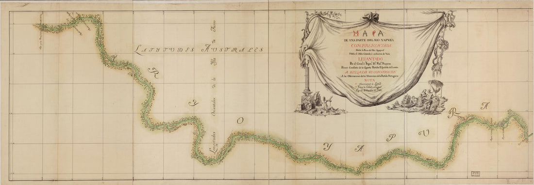 This old map of Mapa De Una Parte Del Rio Yapurá : Comprehendida Desde La Boca Del Rio Apaporis Hasta El Salto Grande O Cachoeira De Vuia from 1788 was created by Francisco Requena in 1788