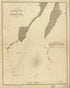 South West Pass of the Mississippi River 1862 by Relic Map Company