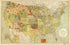 Map Showing Indian Reservations Within the Limits of the United States 1892 by Relic Map Company