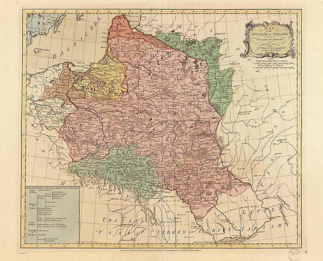 This old map of Map of the Kingdom of Poland : and the Grand Dutchy of Lithuania from 1770 was created by Job Mayer in 1770