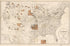 Map Showing the Location of the Indian Reservations Within the Limits of the United States and Territories 1888 by Relic Map Company
