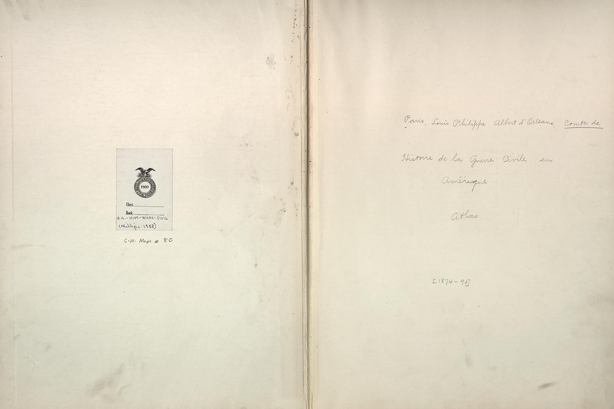 90. (Guerre Civile En Amérique, -cartes Et Planches) 1890 by Relic Map Company