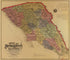 Map of Sonoma County, California : Showing New Boundary Lines of County and Townships, Private Claims and Ranches, Government Townships and Section Lines, Rail Roads and Public Roads, Water Works, Cities, Towns, School Districts, Etc 1884 by Relic Map Company