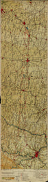 Aeronautical Strip Maps of the United States in 1924 by Relic Map Company