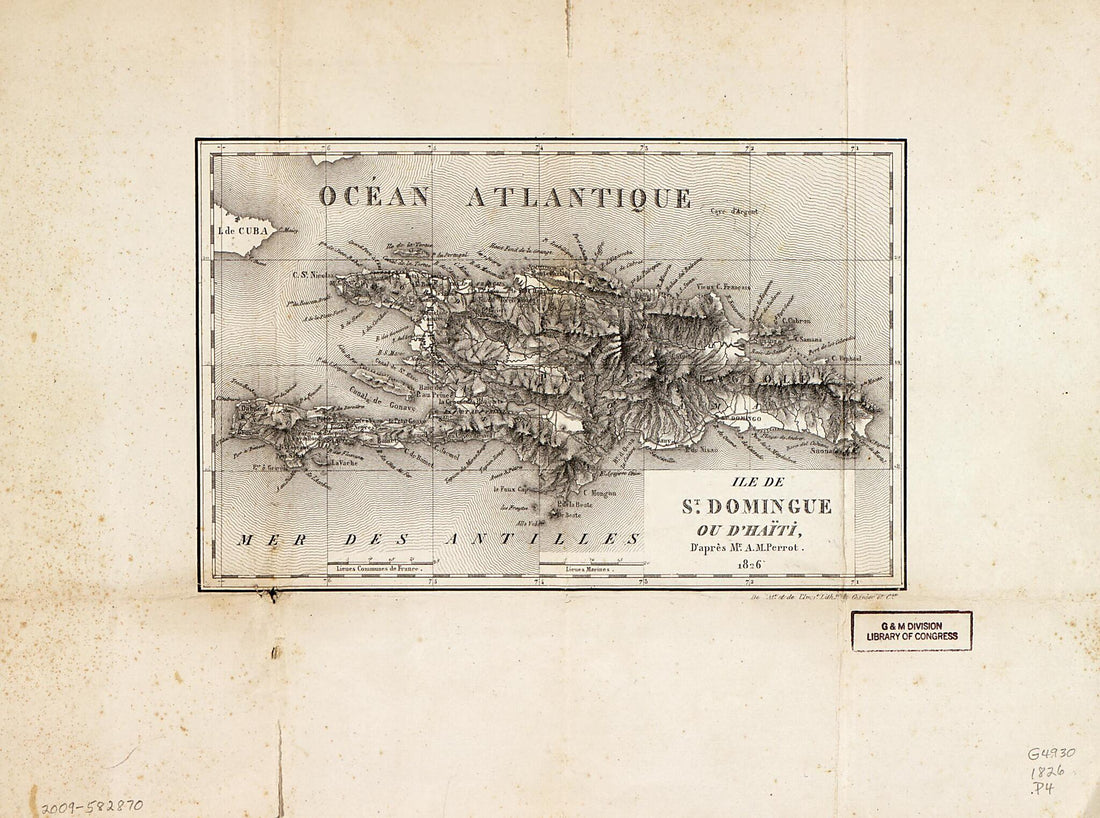 This old map of Île De St. Domingue Ou D&