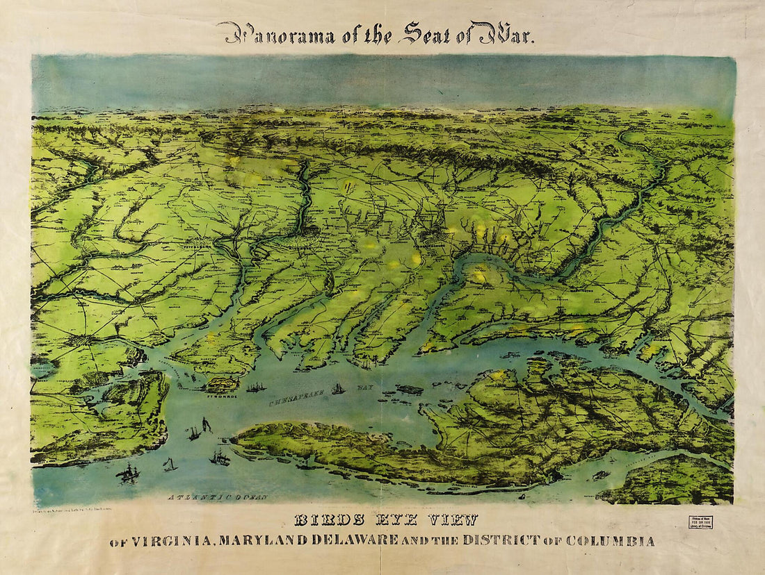 This old map of Panorama of the Seat of War : Bird&