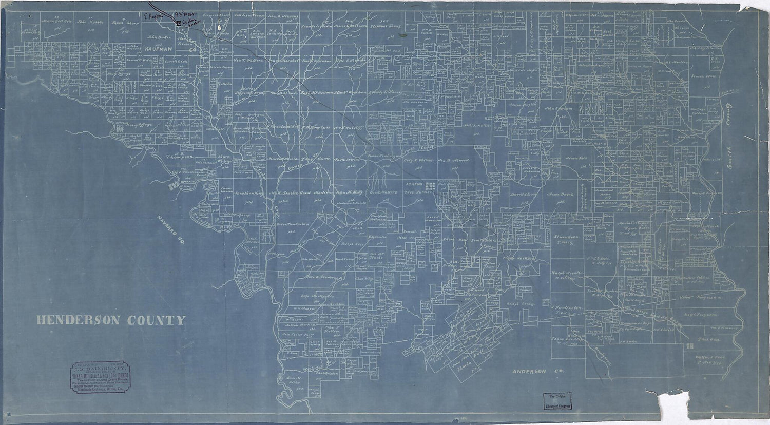 This old map of Henderson County from 1870 was created by  in 1870