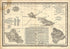 Topographical Map of the Hawaiian Islands 1893 by Relic Map Company