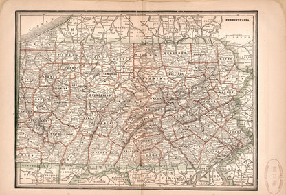 Pennsylvania 1894 by Relic Map Company
